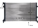 Radiatore Motore Mahle Per Vw Caddy Iii Skoda Octavia Seat Altea Xl Audi A3 Golf V