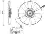 Mahle Cff 529 000P - Oe 04L121301A Ventola Del Radiatore Per Crafter (Sx, Sy), Crafter (Sz)