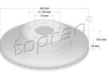 Topran 502 105 - Oe 3421 6 771 971 Disco Freno, Asse Posteriore Per X5 (E70), X5 (F15, F85), X6 (E71), X6 (F16)