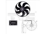 Tyc 837-0003 - Ventola Radiatore Oe 1J0959455D Per A3 (8L), Tt (8N), Arosa (6H), Leon (1M1), Toledo Ii (1M2), Fabia Ii (54), Octavia I (1U), Fabia I (6Y), Bora (1J), Golf Iv (1J), Lupo (6E1, 6X1), New Beetle, Polo (6N), Polo (9N), Polo (6V)