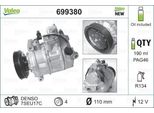 Valeo 699380 - Compressore Aria Condizionata Oe 4B0260805G Per A4 (8E), A6 (4B), A8 (4D)