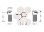 Van Wezel 1700D105 - Oe 60810151 Essiccatore Aria Condizionata Per 145 (930), 146 (930), 155 (167), Coupe 175, Tipo