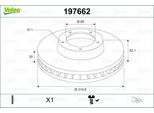 Valeo 197662 - Oe 8R0615301 Disco Freno, Asse Anteriore Per A5 (8F), A5 (8T), A6 (4G), A7 (4G), A4 (8K), Q5 (8R)