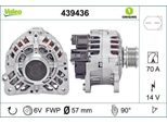 Valeo 439436 - Alternatore Oe 038903023K Per Tt (8N), A4 (8D), A3 (8P), A3 (8L), A2 (8Z), Leon (1M1), Inca (6K), Ibiza (6J, 6P), Ibiza (6L), Ibiza (6K), Cordoba (6K), Cordoba (6L), Toledo Ii (1M2), Toledo I (1L2), Arosa (6H), Alhambra (7V), Roomster (5J), Octavia Ii (1Z), Octavia I (1U), Fabia Ii (54), Fabia I (6Y), Golf Iv (1J), Golf Iii (1H), Caddy Iii (2C, 2K), Caddy Ii (9K), Bora (1J), Golf Pl