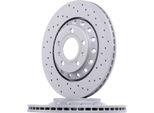 2X Zimmermann 100.3311.52 Disco Freno Asse Posteriore