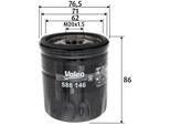 Valeo 586146 - Filtro Olio Oe 03L115561A Per A1 (8X), Ibiza (6J, 6P), Toledo Iv (KG3), Fabia Iii (Nj), Rapid (Nh), Polo (6C, 6R)