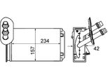 Mahle Ah 20 000S - Oe 1J1 819 031 A Scambiatore Di Calore, Riscaldatore Per A3 (8L), Tt (8N), Leon (1M1), Toledo Ii (1M2), Octavia I (1U), Golf Iv (1J), New Beetle, Bora (9M), Bora (1J), Golf Cabriolet (1E)