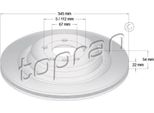Topran 409 488 - Oe 166 423 02 12 Disco Freno, Asse Posteriore Per Classe Gl (X166), Gle (W166), Gle (C292), Gls (X166), Classe M (W166)