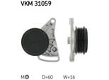 Skf Vkm 31059 - Oe 058 260 511 Puleggia Tenditrice, Cinghia A V Per A6 (4B), A6 (4A), A4 (8E), A4 (8D), Superb I (3U), Passat (3B)
