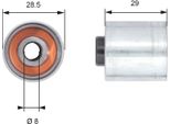 Gates T42148 Rullo Di Rinvio/Guida, Cinghia Dentata Oe 06D109244D Compatibile Con Touran, Scirocco, Polo 6R, Passat 3C, Jetta, Golf Vi, Golf V, Golf Plus, Eos, Octavia, Toledo, Leon, Exeo, Altea Xl, Altea, Tt, A6 4F, A4 8H, A4 8E, A3 8P, A1 8X