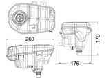 Mahle Crt 60 000S - Oe 4G0 121 403 G Vaso Di Espansione Per A6 (4G), A7 (4G), A8 (4H)