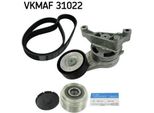 Skf Vkmaf 31022 Set Di Cinghie Trapezoidali Dentate Oe 021903119G Compatibile Con Octavia, Golf V, Jetta, Passat 3C, Touran, Superb, Caddy, Golf Plus, A3 8P, Altea, Altea Xl, Leon, Toledo