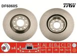Trw DF6060S - Disco Freno Oe 4B3 615 301 Per A6 (4B)