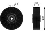 Gates T38093 - Puleggia Folle Oe 077903341, Cinghia Multipla Con Nervatura A V Per A8 (4D), A6 (4B), A6 (4A)