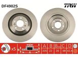 Trw DF4902S - Disco Freno Oe 4E0 615 601 G Per A8 (4E), Phaeton (3D)
