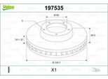 Valeo 197535 - Oe 7L8615301 Disco Freno, Asse Anteriore Per Q7 (4L), Q7 (4M), Cayenne (92A), Cayenne (9PA), Touareg (7L)