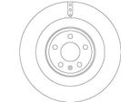 Trw DF6343S - Disco Freno Oe 4H0 615 601 F Per A7 (4G), A8 (4H), A6 (4G)