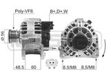 Era 210093A - Alternatore Oe 028 903 026 B Per Arosa (6H), Felicia (6U), Caddy Ii (9K), Polo (6N)
