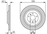 Bosch 0 986 479 591 - Oe 3D0 615 601 Disco Freno Per A8 (4E), Phaeton (3D)