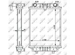 Nrf 59183 - Oe 8K0121212 Radiatore, Raffreddamento Motore Per A4 (8K), A5 (8T), A5 (8F), A7 (4G), A8 (4H), Q5 (8R)