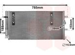 Van Wezel 03005297 - Oe 8K0260403AB Condensatore Aria Condizionata Con Essiccatore Per Q5 (8R), A5 (8T), A5 (8F), A4 (8K), A4 (8H)