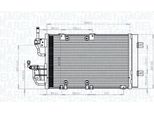 Magneti Marelli 350203771000 - Oe 13300339 Condensatore Aria Condizionata Con Essiccatore Per Zafira B, Astra H