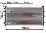Van Wezel 58002114 - Oe 701121253D Radiatore, Raffreddamento Motore Per T4