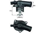 Mahle Ti 17 109 - Termostato Liquido Di Raffreddamento Oe 032121121M Per A2 (8Z), Bora (1J), Golf Iv (1J), Lupo (6E1, 6X1)