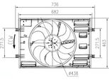 Nrf 47916 - Oe 5Q0121203BG Ventola Radiatore Per Tt (Fv), Q3 (F3), Q3 (F3B), Q2 (Ga), A3 (8V), Ateca (Kh), Leon (5F), Tarraco (KN2), Karoq, Kodiaq, Octavia Iii (5E), Octavia Iv (Nx), Superb Iii (3V), Tiguan (Ad, Ax), T-ROC, Passat (3G), Golf Vii, Golf Sportsvan (AM1, AN1), Golf (BA5, BV5), Arteon (3H), Touran (5T), Tiguan (Bj, Bw)