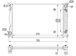Nrf 53023 - Oe 4F0121251F Radiatore, Raffreddamento Motore Per A6 (4F)