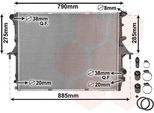 Van Wezel 58002214 - Radiatore Oe 95510614200, Raffreddamento Motore Per Q7 (4L), Cayenne (9PA), Touareg (7L)