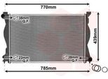 Van Wezel 03002230 - Oe 4F0121251L Radiatore, Raffreddamento Motore Per A8 (4E), A6 (4F), A4 (8E)