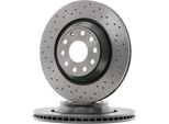 Brembo 09.A200.1X Disco Freno Oe 1K0615601N Compatibile Con Passat Alltrack, Golf Viii, Golf Vii, Golf Vi, Golf V, Golf Alltrack, Eos, Cc, Atlas, Arteon, Superb, Octavia, Kodiaq, Leon, Ateca, Voyager, Tt, Q3, Q2, A3 8Y, A3 8V, A3 8P, Passat 3C, Passat 3B, Passat 3BG, Passat Cc, Scirocco, T-ROC, Tiguan