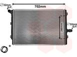 Van Wezel 58002208 - Oe 1K0121251AB Radiatore, Raffreddamento Motore Per A3 (8P), Tt (8J), Altea (5P), Leon (1P1), Toledo Iii (5P2), Octavia Ii (1Z), Superb Ii (3T), Yeti (5L), Maggiolino (5C), Caddy Iv (Sa), Caddy Iii (2C, 2K), Cc (358), Eos (1F), Golf Plus (5M), Golf V (1K), Golf Vi, Jetta Iii (1K2), Jetta Iv, Passat (365, 362), Passat (3C), Passat Cc (357), Scirocco, Touran (1T)