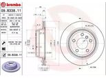 Brembo 09.B338.11 - Disco Freno Oe 34216792229 Per Serie 3 (F30), Serie 3 (F31), Serie 3 Gt (F34), Serie 4 (F32, F82), Serie 4 (F33), Serie 4 (F36)