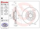 Brembo 09.7728.11 - Oe 441615301AA Disco Freno Per A6 (4A), A8 (4D)