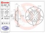Brembo 08.C501.75 - Oe L3QD615601 Disco Freno Per A3 (8V), Alhambra (710, 711), Arteon (3H), Caddy V (Sb), Golf (BA5, BV5), Golf Vii, Kodiaq, Passat (3G), Q3 (8U), Q3 (F3), Q3 (F3B), Sharan (7N), Superb Iii (3V), Tarraco (KN2), Tiguan (Ad, Ax), Tiguan (Bj, Bw), Touran (5T), Tt (Fv)