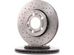 Brembo 09.7011.1X Disco Freno Oe 1J0615301D Compatibile Con Polo 9N, Golf Iv, Fox, Bora, Roomster, Rapid, Octavia, Fabia, Toledo, Leon, Ibiza, Cordoba, A3 8L, A2, A1 8X, Polo 6R