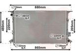 Van Wezel 03002365 - Oe 4H0121251C Radiatore, Raffreddamento Motore Per A8 (4H)