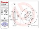 Brembo 09.7074.11 - Disco Freno Oe 60629865 Per 166 (936)