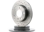 Brembo 08.7165.1X Disco Freno Oe 1J0615601 Compatibile Con A1 8X, A1 Gb, A2, A3 8L, Tt, Arona, Cordoba, Ibiza, Leon, Toledo, Fabia, Kamiq, Octavia, Rapid, Roomster, Bora, Golf Iv, New Beetle, Polo 9N, Polo 6R, Polo Ae, T-Cross