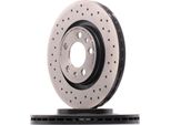 Brembo 09.7012.1X - Disco Freno Oe 1J0615301E Per A3 (8L), Bora (1J), Golf Iv (1J), Leon (1M1), New Beetle, Octavia I (1U), Toledo Ii (1M2)