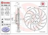 Brembo 09.D898.23 Disco Freno Oe 34106887658 Compatibile Con X6, X5, Serie 8 F93, Serie 8 F92, Serie 8 F91, Serie 7 G11, Serie 6 G32, Serie 5 G31, Serie 5 G30