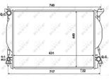 Nrf 53957 - Oe 8E0121251C Radiatore, Raffreddamento Motore Per A4 (8E), A4 (8H), A6 (4B)