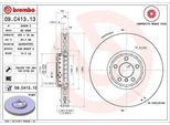 Brembo 09.C413.13 - Disco Freno Oe 34116782068 Per X5 (E70), X5 (F15, F85), X6 (E71)