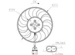 Nrf 47970 - Ventola Radiatore Oe 3Q0959455C Per A3 (8V), Q3 (F3B), Q3 (F3), Tt (Fv), Ateca (Kh), Tarraco (KN2), Kodiaq, Tiguan (Bj, Bw), Touran (5T), Arteon (3H), Passat (3G), Tiguan (Ad, Ax)