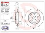 Brembo 09.N247.11 - Disco Freno Oe 5181512AC Per Grand Cherokee Iv (Wk, WK2)
