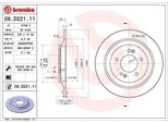 Brembo 08.D221.11 - Oe 58411D4650 Disco Freno Per Kona (Os), Niro (De), Optima (Jf), Soul Iii (SK3)