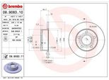 Brembo 08.9083.11 - Oe 4B0615601 Disco Freno Per A6 (4B)