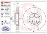 2X Disco Freno Brembo 09.C819.11 Per Land Rover Range Rover Sport (L494) 62Mm